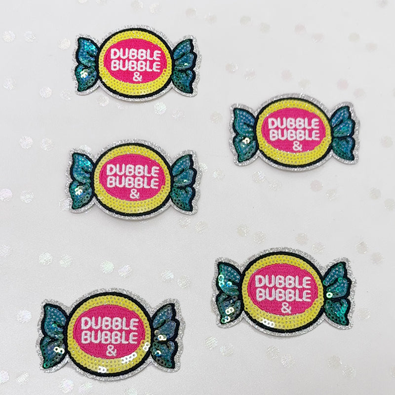 SEQUIN DUBBLE & BUBBLE Embroidered Hat Patch