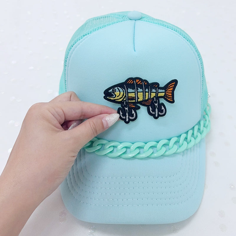 Fishing Lure Embroidered Iron-On Patch