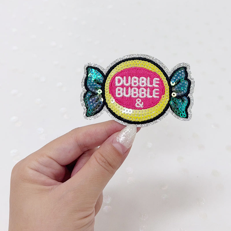 SEQUIN DUBBLE & BUBBLE Embroidered Hat Patch
