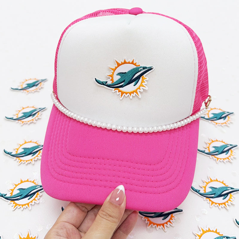 MINI Miami DolphinsEmbroidered Iron-On Patch