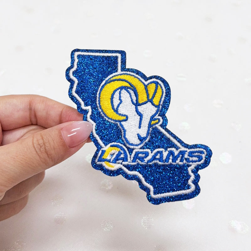 LA RAMS Embroidered Iron-On Patch