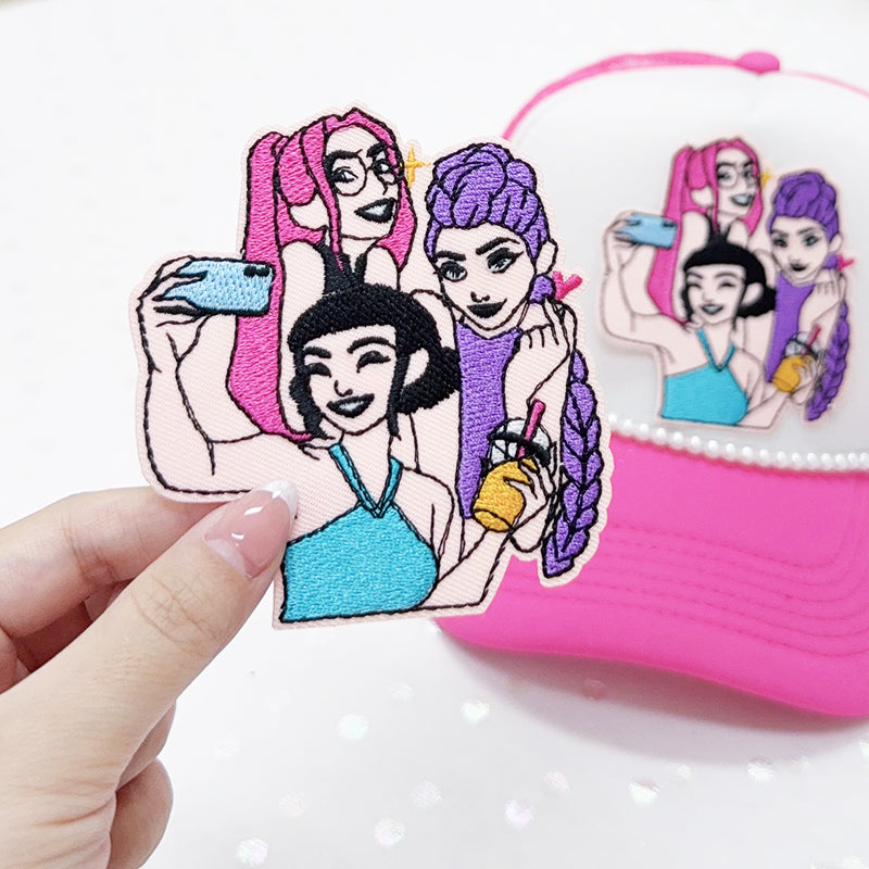 K-Pop Huntr/x Embroidered  Iron-On Patch