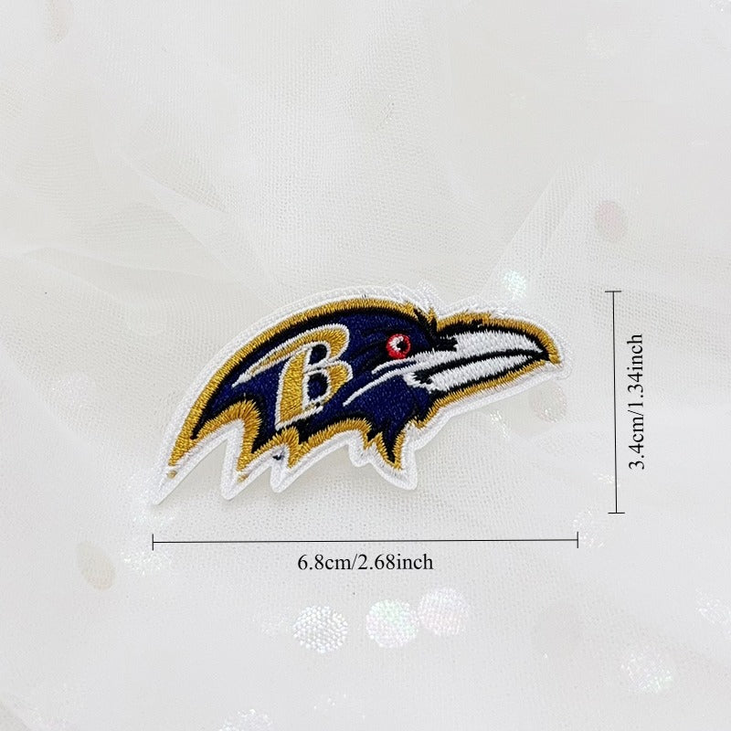 MINI Baltimore Ravens Embroidered Iron-On Patch