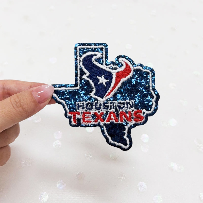HOUSTON TEXANS Embroidered Iron-On Patch