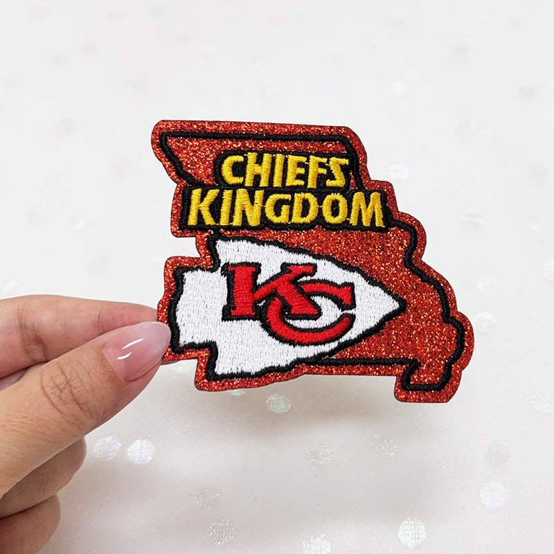 CHIEFS KINGDOM Embroidered Iron-On Patch