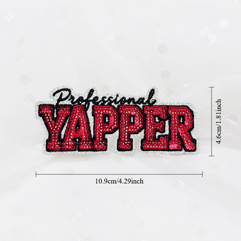 SEQUIN PROFESSIONAL YAPPER Embroidered Hat Patch