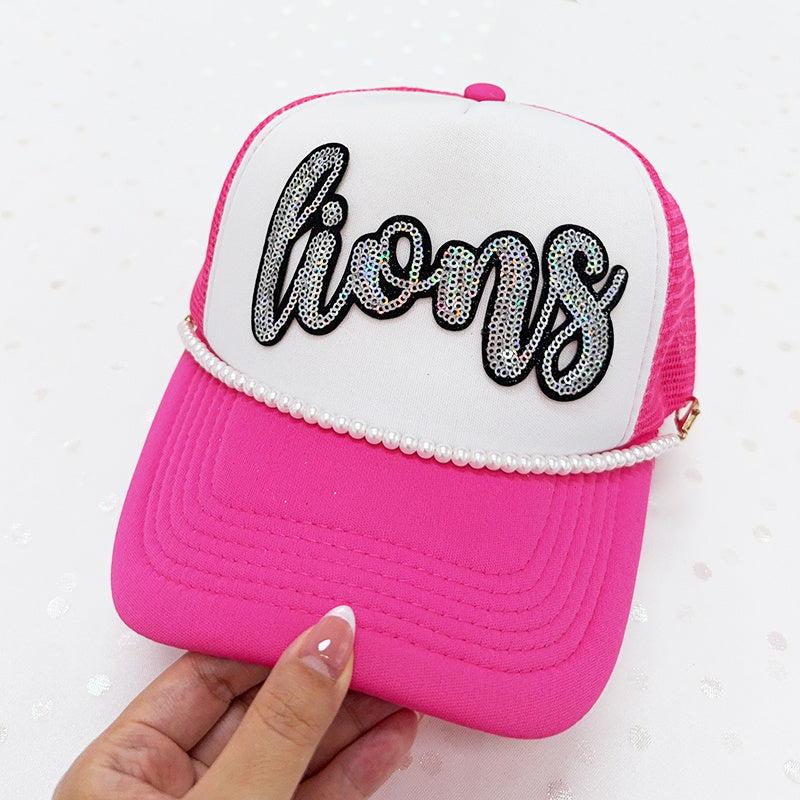 lions sequin Embroidered Iron-On Patch