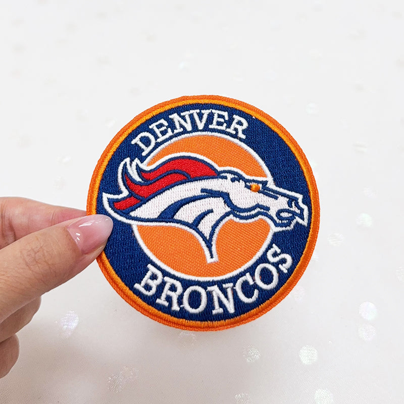 DENVER BRONCOS Embroidered Iron-On Patch