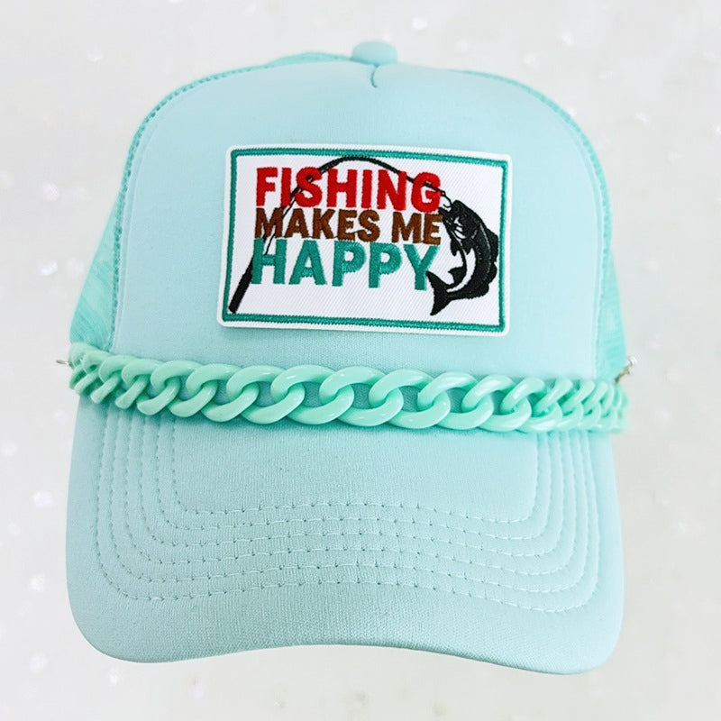 Fishing  Embroidered Iron-On Patch