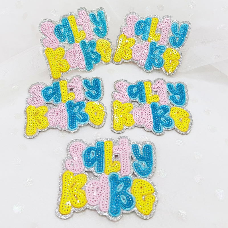 SEQUIN SALTY BABE Embroidered Hat Patch