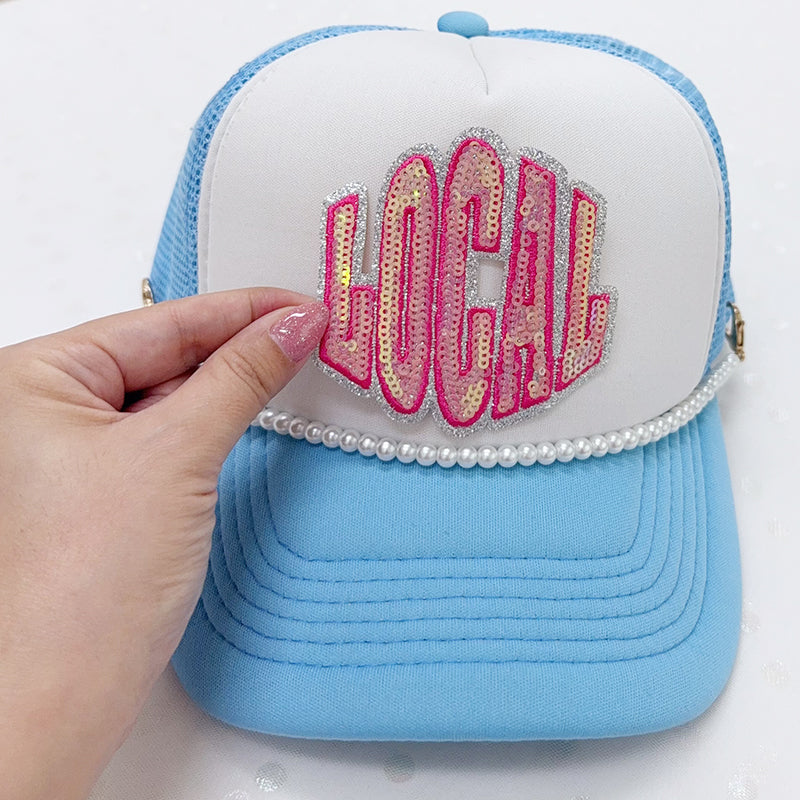 SEQUIN LOCAL Embroidered Hat Patch