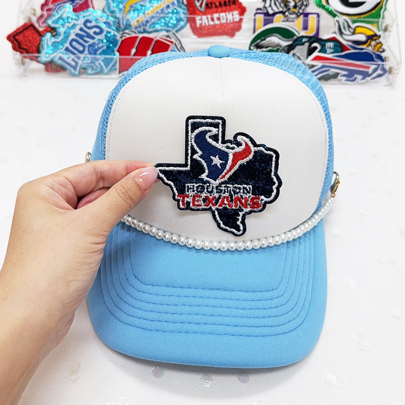 HOUSTON TEXANS Embroidered Iron-On Patch