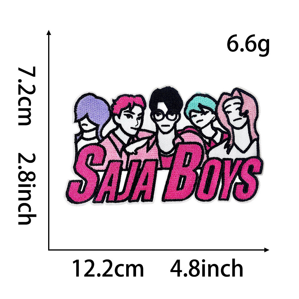 SAJA BOYS Embroidered  Iron-On Patch