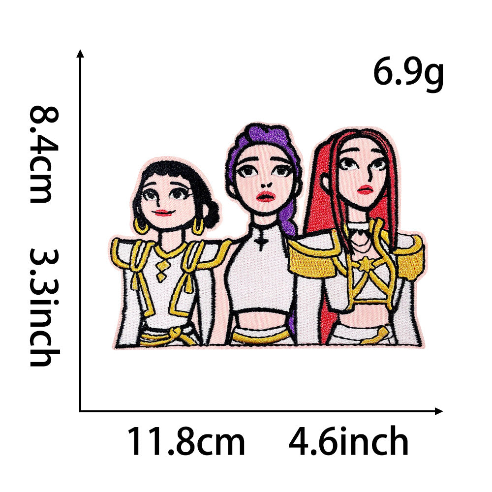 KPOP Huntr/x Embroidered  Iron-On Patch