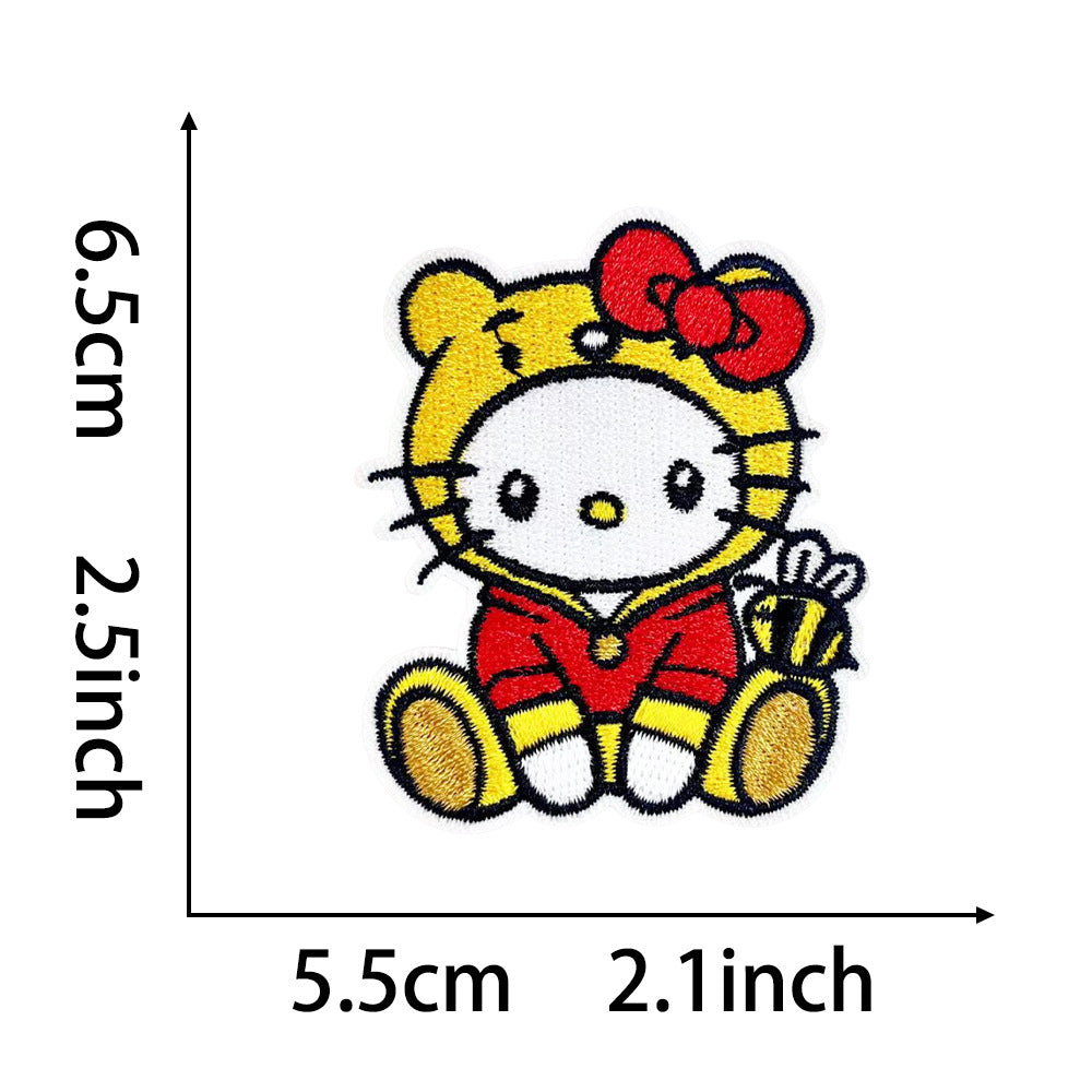 KITTY Embroidered  Iron-On Patch