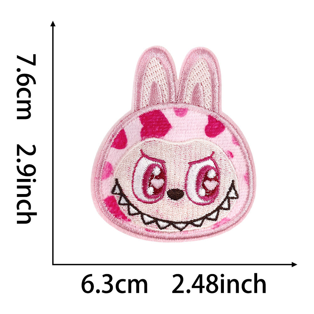 labubu Embroidered  Iron-On Patch