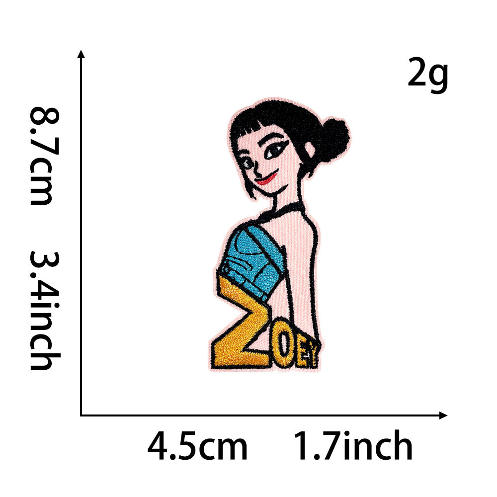 zoey KPOP Huntr/x Embroidered  Iron-On Patch