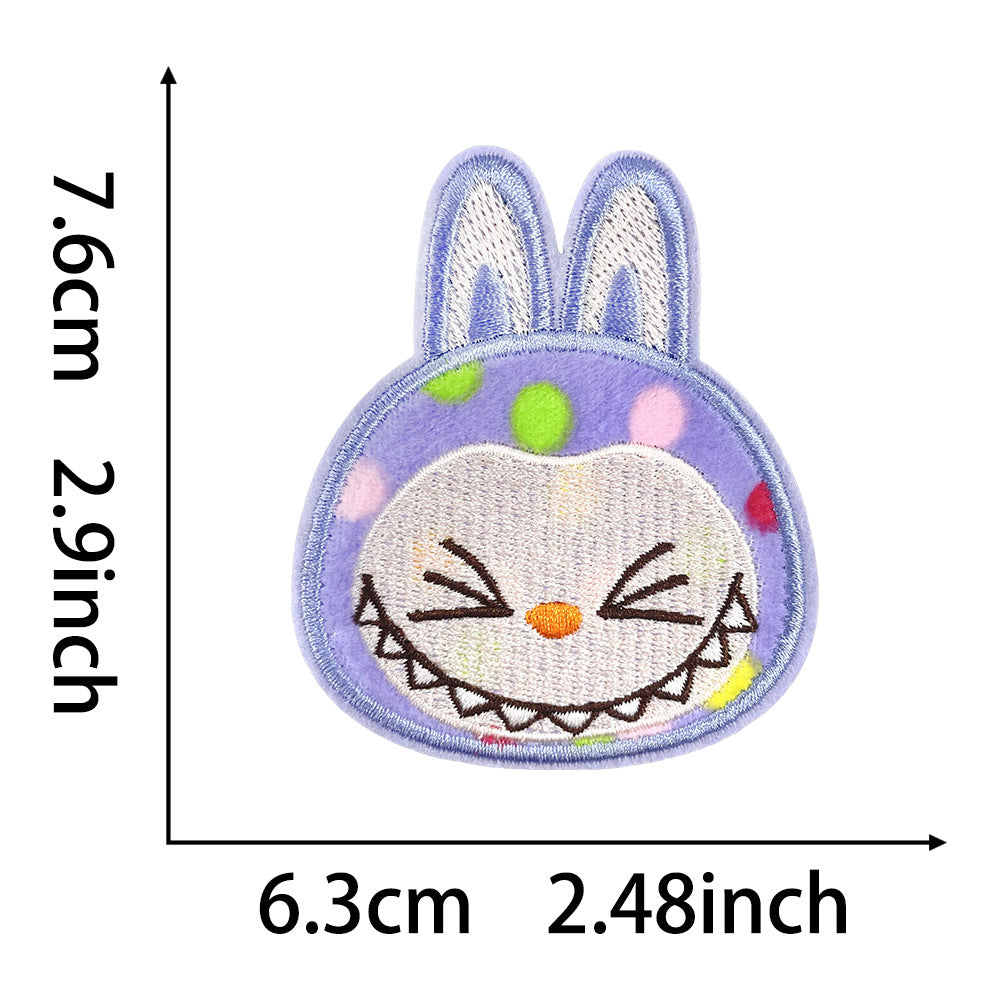 labubu Embroidered  Iron-On Patch