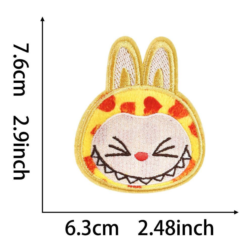 labubu Embroidered  Iron-On Patch