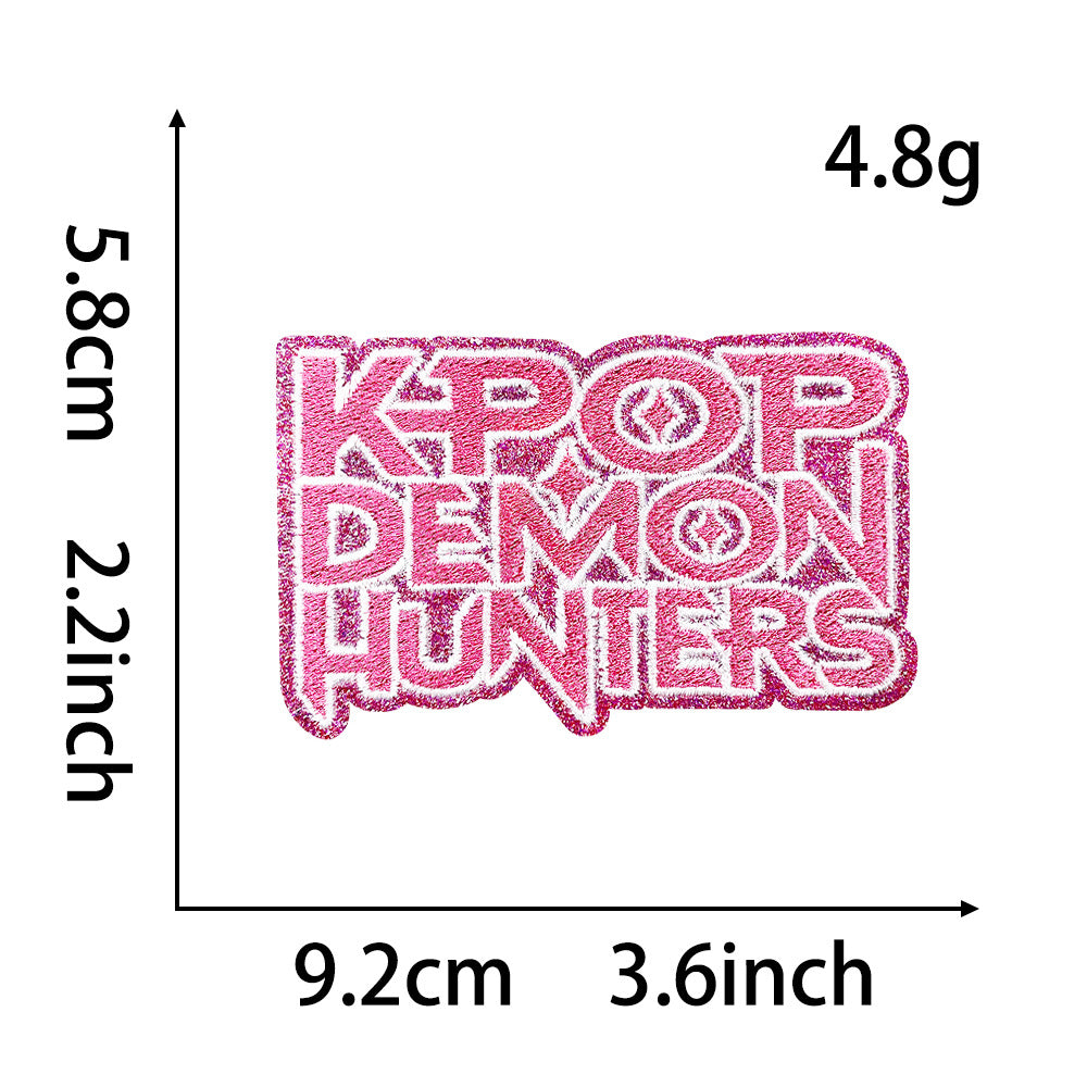 DEMON KPOP Huntr/x Embroidered  Iron-On Patch
