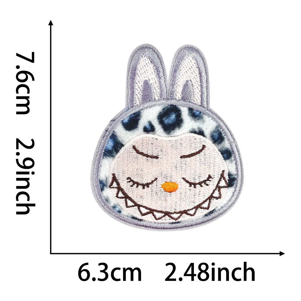 labubu Embroidered  Iron-On Patch