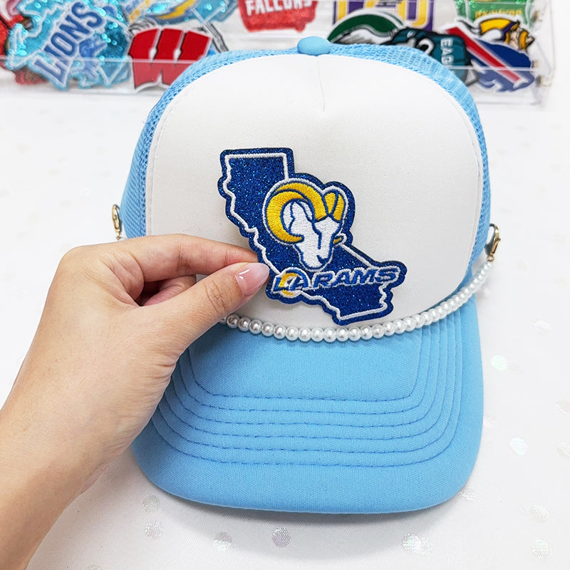 LA RAMS Embroidered Iron-On Patch