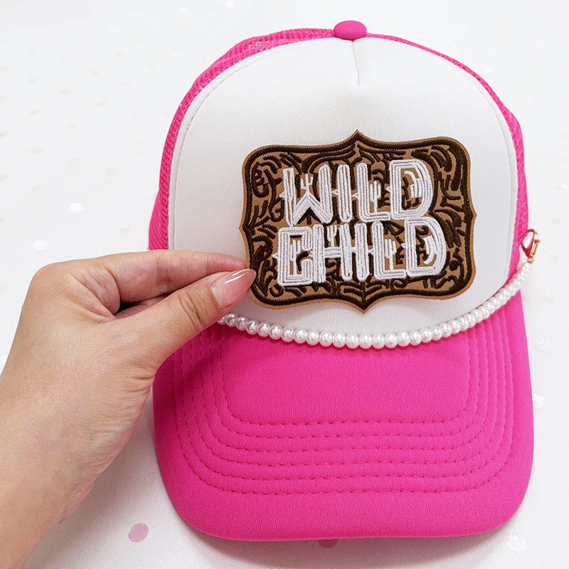WILD CHILD Embroidered Iron-On Patch