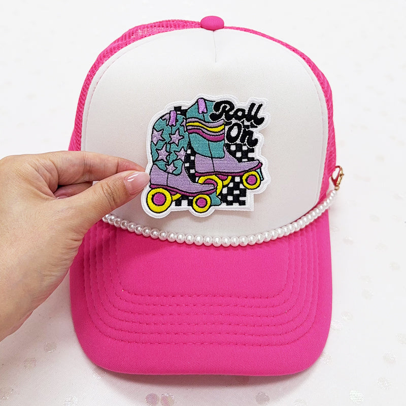 ROLL ON  Embroidered Iron-On Patch