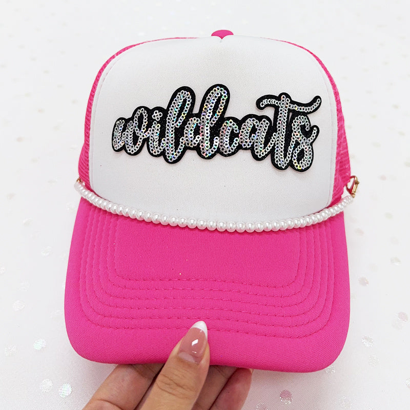 wildcats sequin Embroidered Iron-On Patch