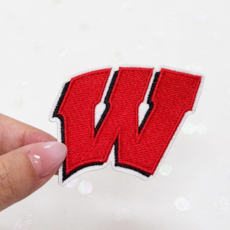 Wisconsin Badgers Embroidered Iron-On Patch
