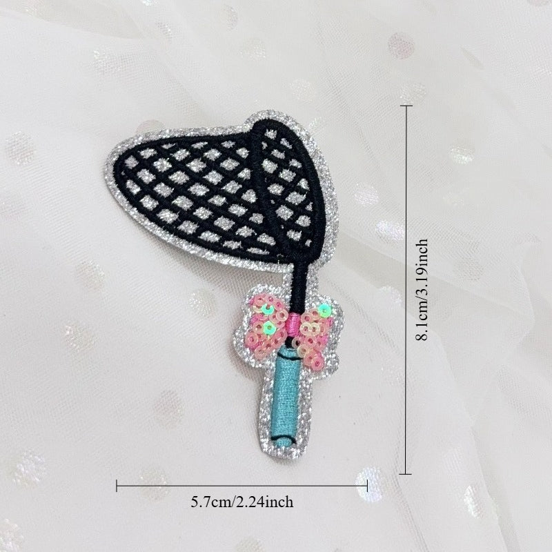 SEQUIN Fishing Embroidered Hat Patch
