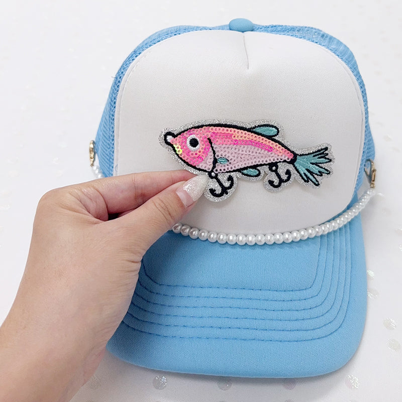 SEQUIN Lure Embroidered Hat Patch