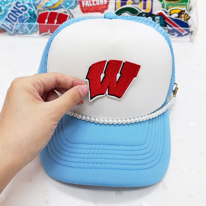 Wisconsin Badgers Embroidered Iron-On Patch