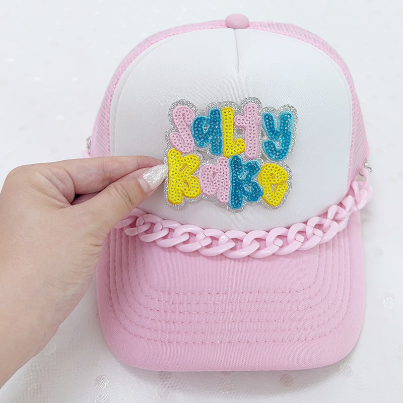 SEQUIN SALTY BABE Embroidered Hat Patch