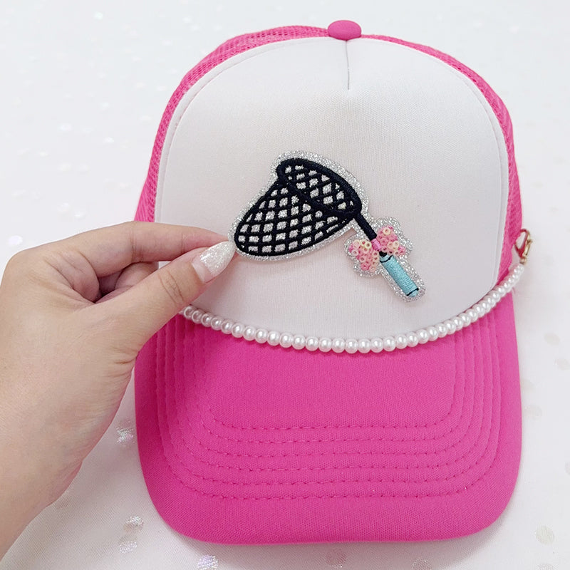 SEQUIN Fishing Embroidered Hat Patch